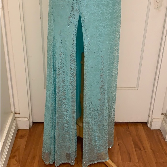 Sparkly Strapless Evening Gown - Picture 4 of 5